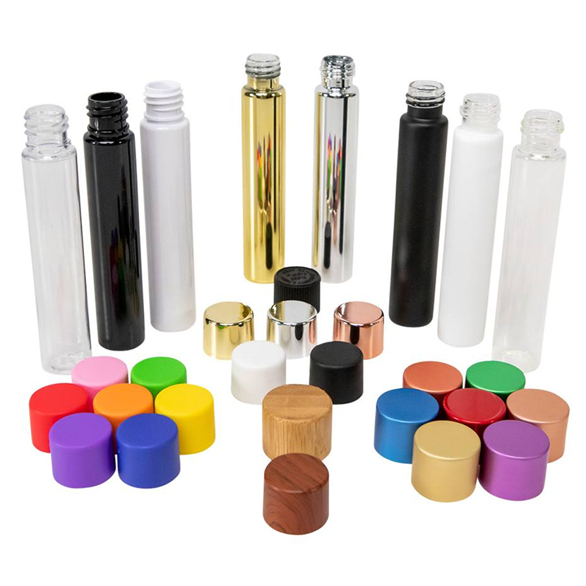 pre roll tube and cap builder glass & plastic tubes