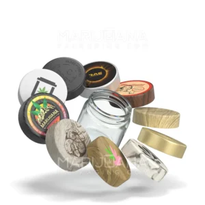 custom branded caps for glass jars