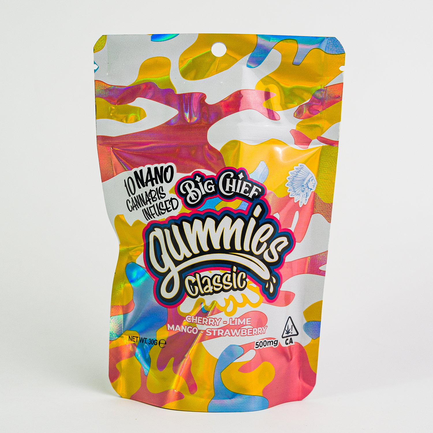 3 x 4 inch tamper evident custom printed wholesale gummy edible packaging