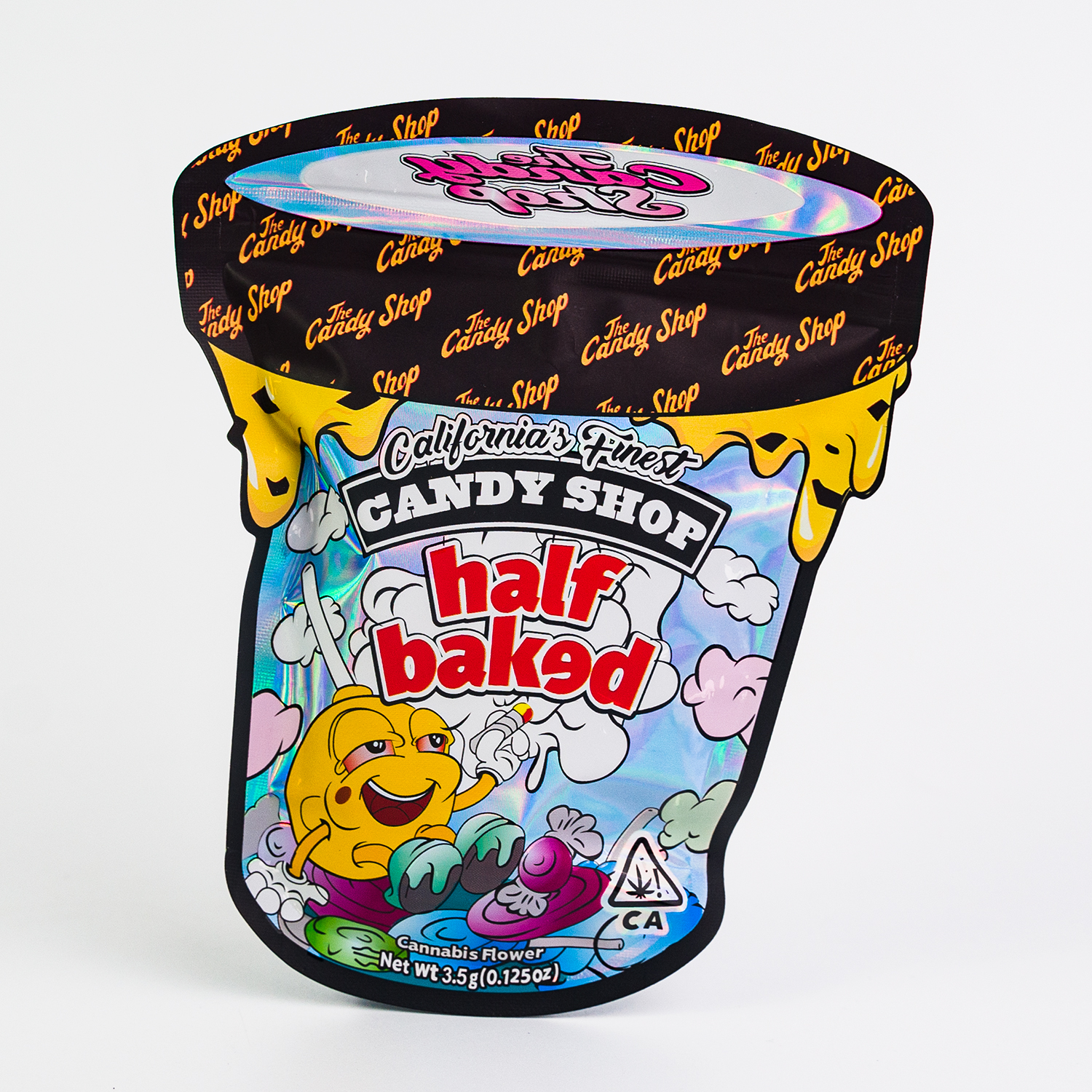 custom printed moisture proof cannabis infused cookie packaging pouches