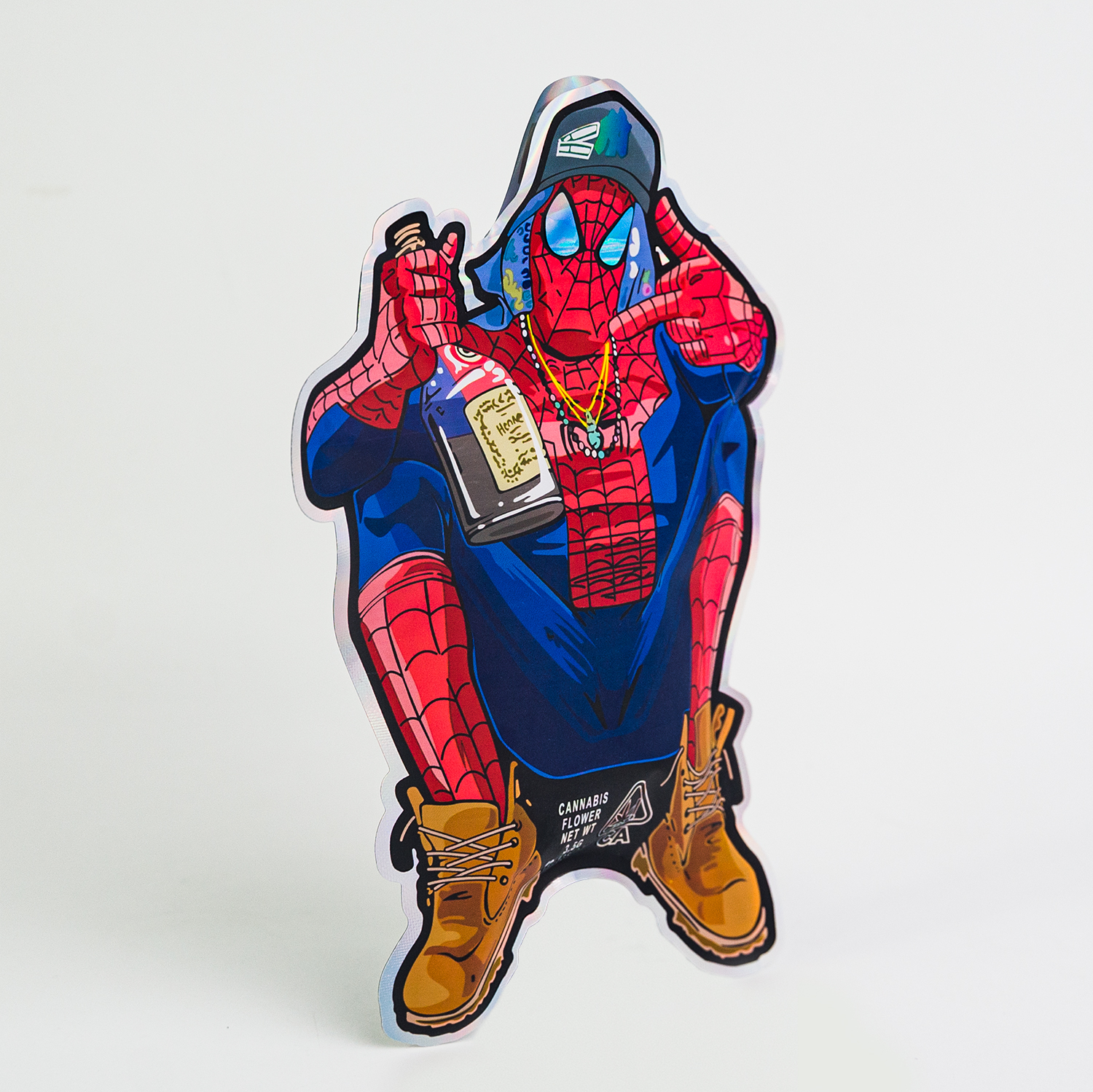 10x12inch custom printed cannabis infused coffee bean mylar bag packaging