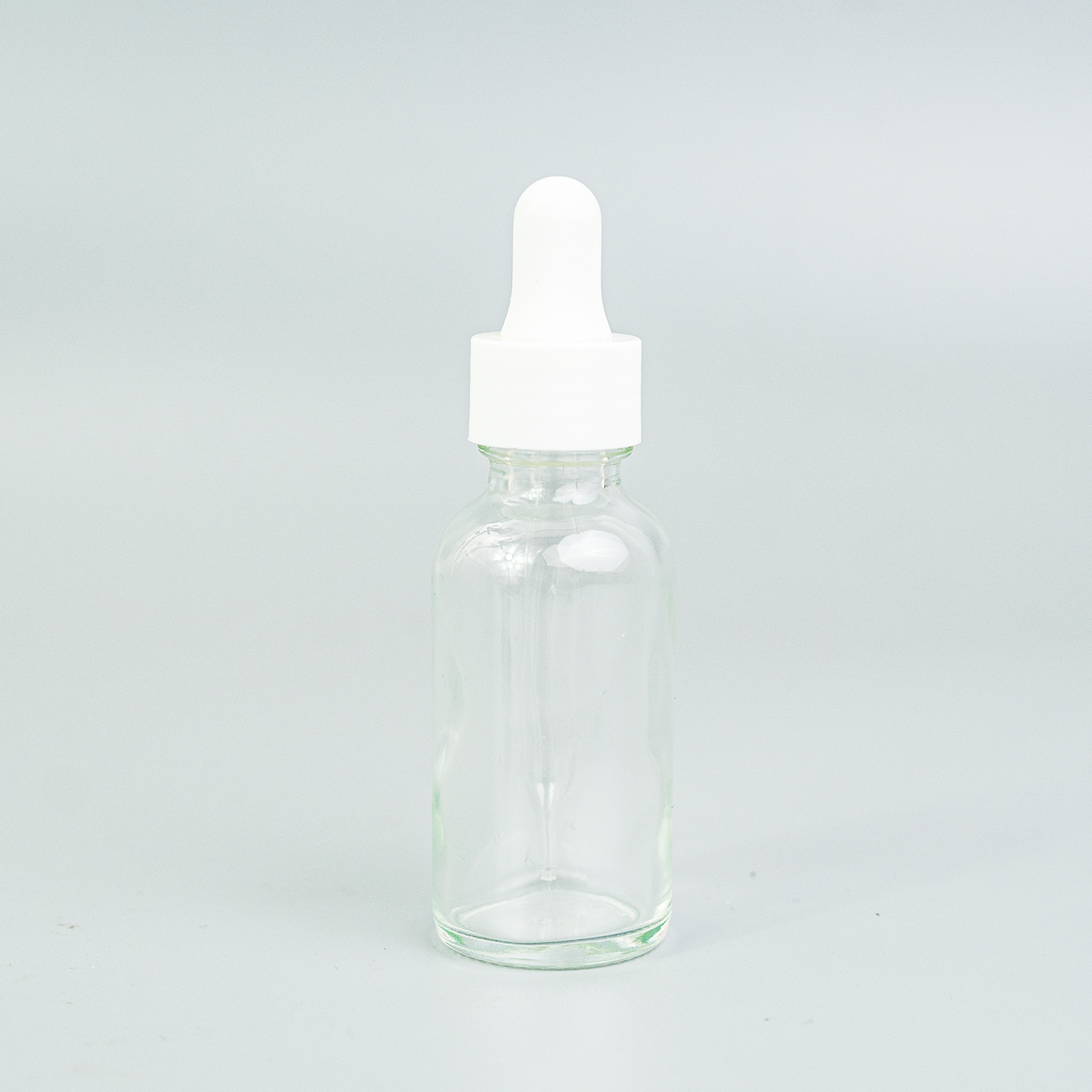 black ribbed glass dropper cap