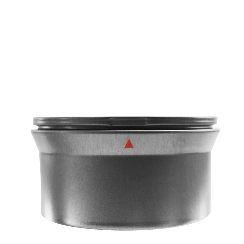 custom branded child resistant safely lock sentinel brushed metal tin with cap