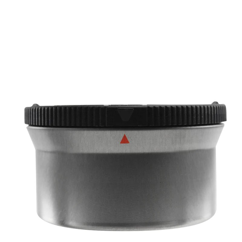 custom branded child resistant safely lock sentinel brushed metal tin with cap