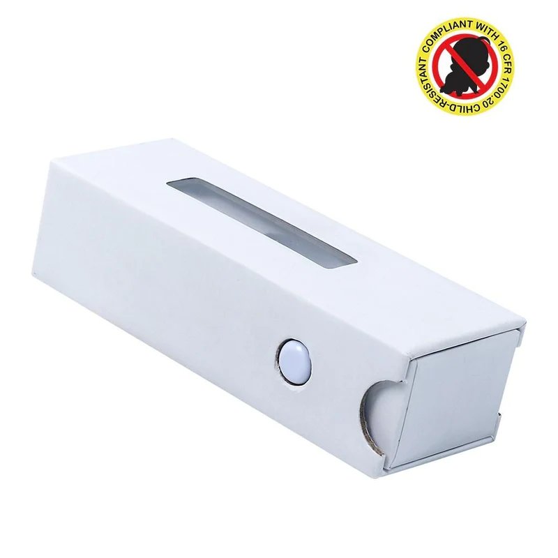 custom branded certified child resistant cartridge paper slide box w/ display window