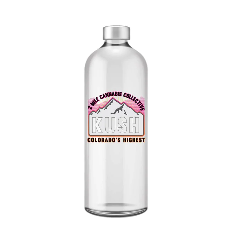 custom branded glass water bottle